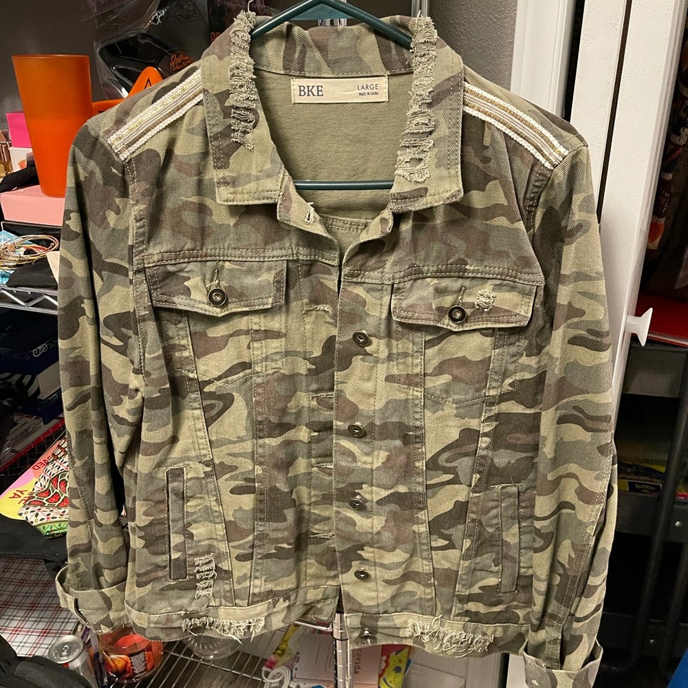 BKE Camo Jean Jacket